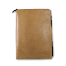 Load image into Gallery viewer, A4 Leather Zip Folder