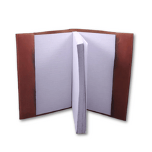 Load image into Gallery viewer, A6 Leather Slip-On Cover With Notebook