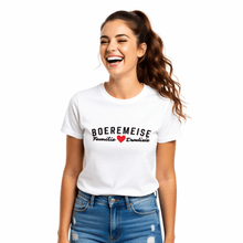Load image into Gallery viewer, Padstal Winkel Boeremeisie Family Love & Tradition T-shirt in white in premium cotton.