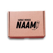 Load image into Gallery viewer, Dankie Meneer Personalised Teacher Gift Box