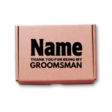 Load image into Gallery viewer, Personalised Groomsman Gift Box