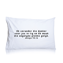 Load image into Gallery viewer, Cotton Pillow Blessing Faith Jesaja 42:16