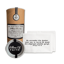 Load image into Gallery viewer, Cotton Pillow Blessing Faith Jesaja 42:16
