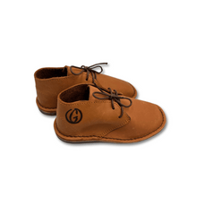 Load image into Gallery viewer, Kids Tan Vellie Leather Shoe
