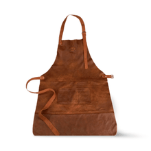 Load image into Gallery viewer, Handcrafted Dark Brown Leather Apron