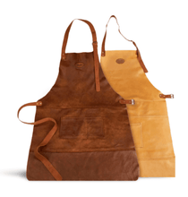 Load image into Gallery viewer, Handcrafted Brown Leather Apron