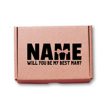 Load image into Gallery viewer, Personalised Best man or Groomsmen gift box in English