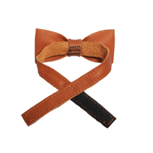 Load image into Gallery viewer, Leather Bow-Tie-Back