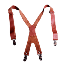 Load image into Gallery viewer, Kids Leather Suspenders