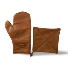 Load image into Gallery viewer, Leather Oven Glove & Pot Holder