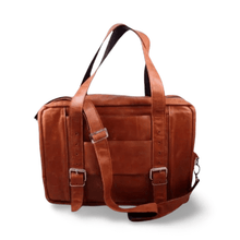 Load image into Gallery viewer, Overnight Leather Laptop Bag