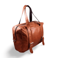 Load image into Gallery viewer, Overnight Leather Laptop Bag