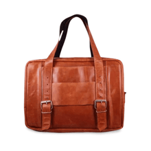 Load image into Gallery viewer, Overnight Leather Laptop Bag