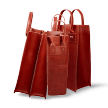 Load image into Gallery viewer, Padstal Square Wine Leather Bag