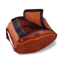 Load image into Gallery viewer, Leather Men’s Toiletry Bag, Large