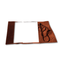 Load image into Gallery viewer, A5 Leather Notebook Foldover

