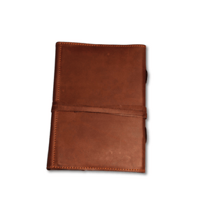 A4 Leather Foldover Notebook