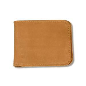 Albert Leather Money Clip with 8 Card Pocket, Tan