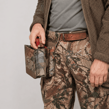 Load image into Gallery viewer, Camo &amp; leather ammunition pouch.
