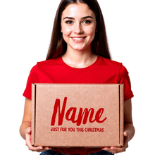 Load image into Gallery viewer, Custom branded Christmas gift box . Personalised gift packaging.
