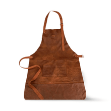 Load image into Gallery viewer, Handcrafted Dark Brown Leather Apron
