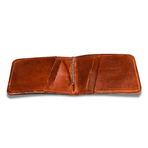 Padstal Leather Money Clip, 4 Card, Rust
