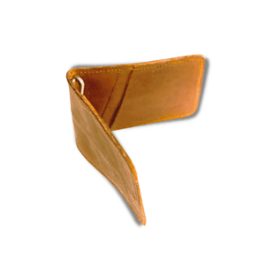 Padstal Leather Money Clip, 4 Card, Tan