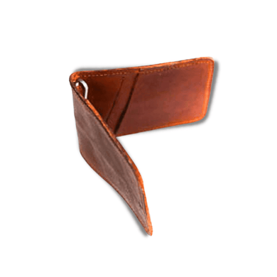 Padstal Leather Money Clip, 4 Card, Rust