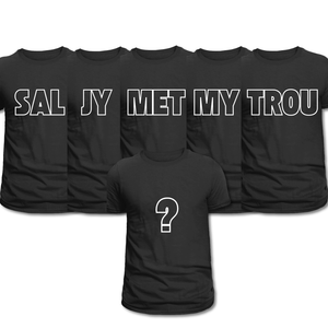 Proposal T-shirt bundle Afrikaans, 6 T-shirts