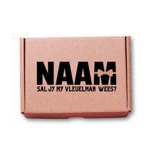 Load image into Gallery viewer, Personalised Best man or Groomsmen gift box in Afrikaans
