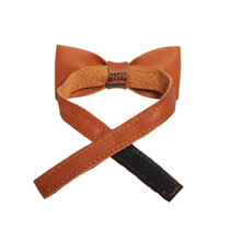 Load image into Gallery viewer, Leather Bow-Tie-Back
