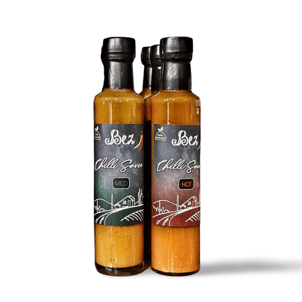 Bez Chilli Sauce Mild or Hot in Glass Bottle, 250ml