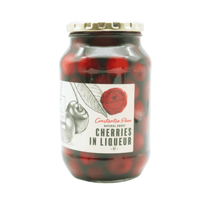 One Litre Cherries Preserved in Cherrie Liqueur in Glass Jar