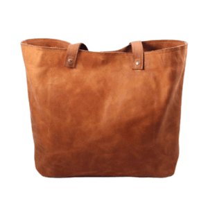 Crystal Tote Leather Bag, Large