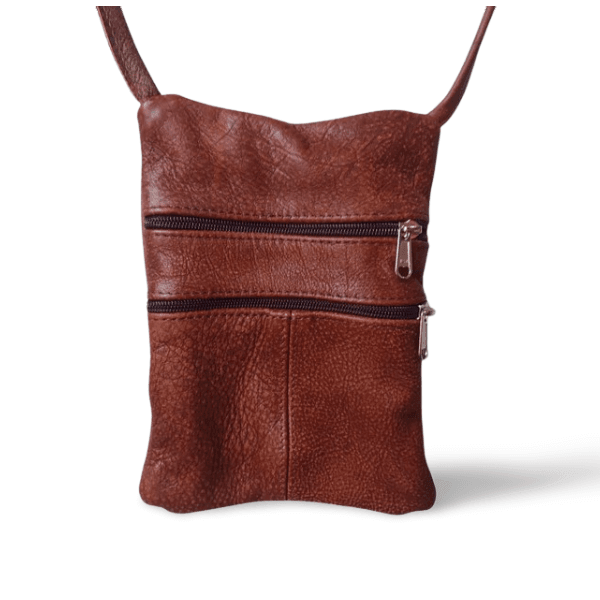 Leather small cheap sling bag