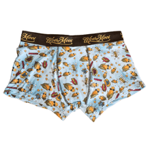 Load image into Gallery viewer, Woesmooi Mielie Boxer Briefs in matching tin container with lid packaging
