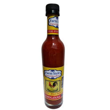 Load image into Gallery viewer, farmstyle original hot peri-peri sauce in glass bottle
