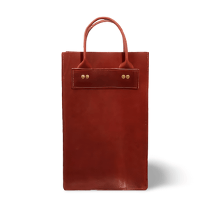 Padstal Square Wine Leather Bag