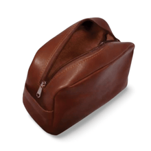 Load image into Gallery viewer, Leather Men’s Toiletry Bag, Standard
